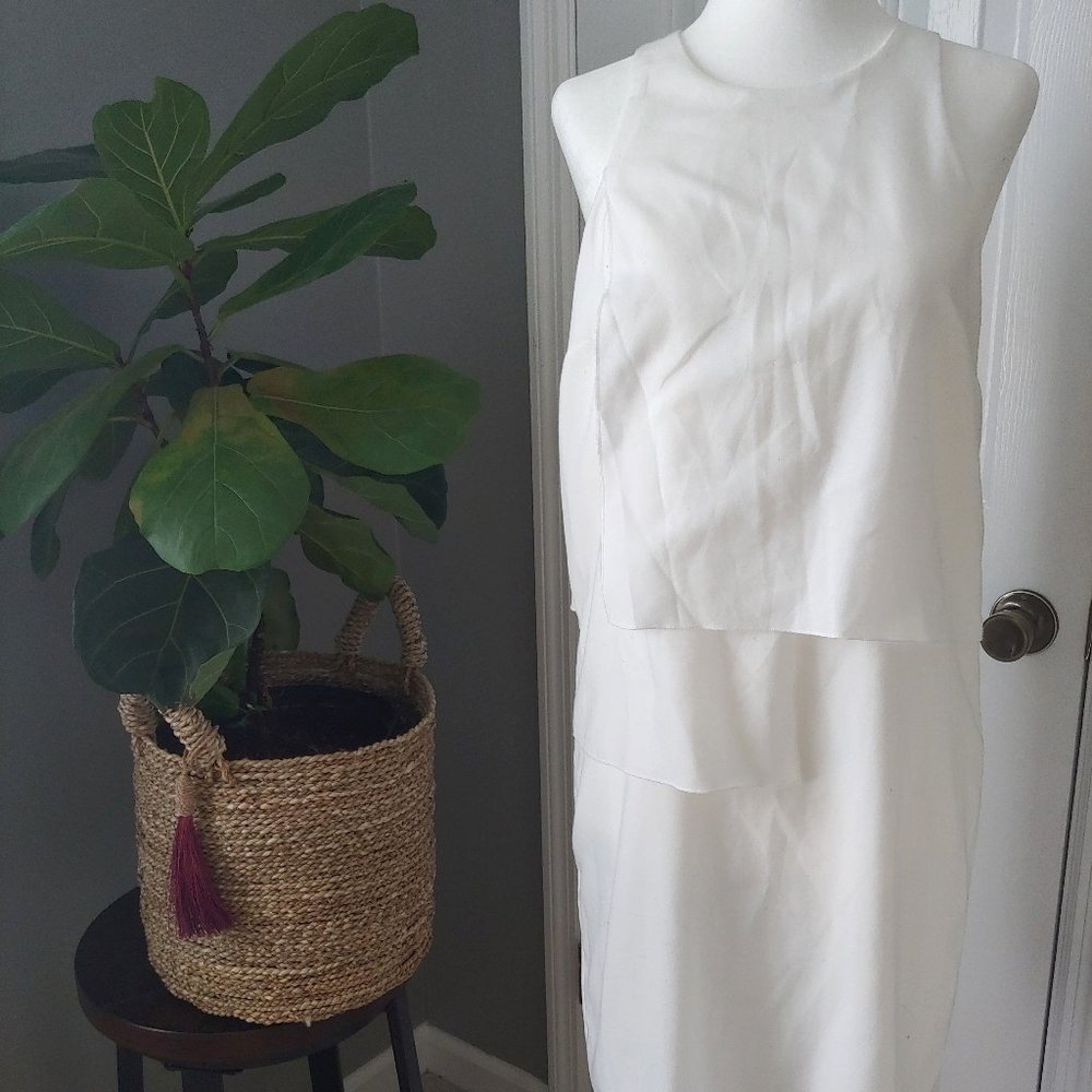 French Connection White Mod Style Dress